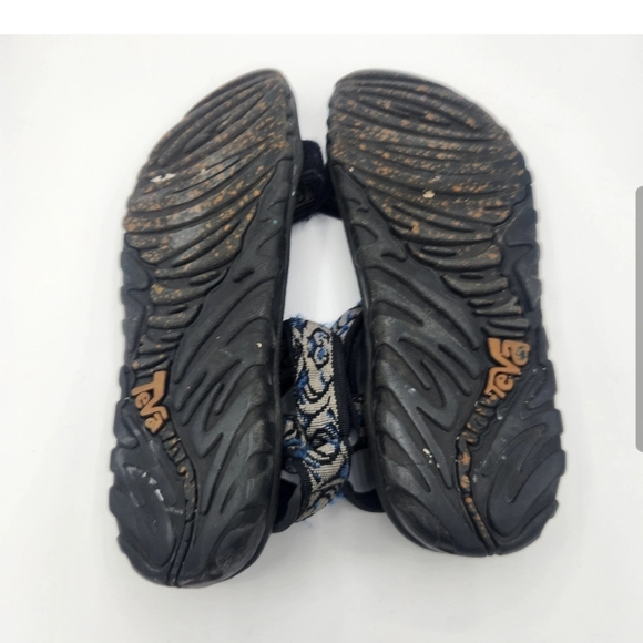 Teva Hurricane 1535 Gray Blue Adjustable Straps Mens Size 10 - Picture 9 of 10